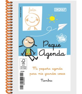 AGENDA ESCOLAR 2022-2023 PEQUE 8 DIA PAGINA TAPA PERSONALIZABLE INGRAF 350984