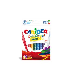 CAJA 10 ROTULADORES MGICOS COLOR CHANGE CARIOCA 42737