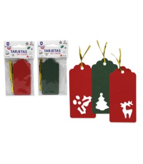 TARJETAS TROQUELADAS NAVIDAD 10 PCS BISMARK 330000