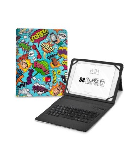 SUBBLIM Funda con Teclado Keytab Pro BT Trendy Comic