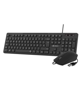 SUBBLIM Teclado Ergonmico y ratn Combo Business Slim Silencioso con cable USB