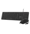 SUBBLIM Teclado Ergonmico Y Ratn Combo Business Slim Silencioso Con Cable USB