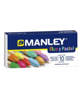 ESTUCHE 10 CERAS MANLEY (COLORES FLOR+PASTEL) ALPINO MNC00044