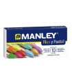 ESTUCHE 10 CERAS MANLEY (COLORES FLOR+PASTEL) ALPINO MNC00044