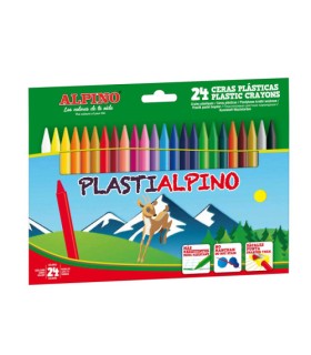 ESTUCHE 24 CERAS PLASTIALPINO ALPINO PA000024