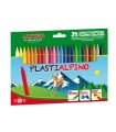 ESTUCHE 24 CERAS PLASTIALPINO ALPINO PA000024