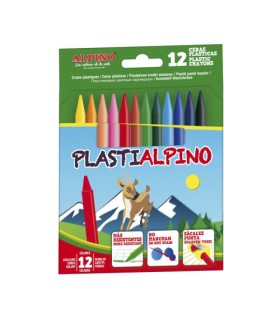 ESTUCHE 12 CERAS PLASTIALPINO ALPINO PA000012