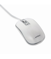 RATON GEMBIRD WIRED OPTICAL MOUSE USB WHITE SILVER