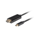 CABLE USB-C A HDMI LANBERG MACHO/MACHO 4K 60HZ 3M NEGRO