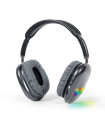 AURICULARES GEMBIRD ESTERO BLUETOOTH CON EFECTO DE LUZ LED NEGRO