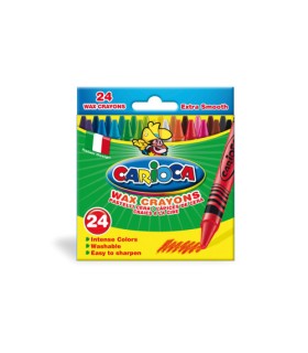 CAJA 24 CERAS PASTEL CARIOCA 42366