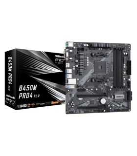 Asrock B450M Pro4 R2.0 AMD B450 Zcalo AM4 micro ATX