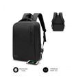 SUBBLIM City Backpack Mochila Para Portátil 15.6", Polister Oxford, Negra