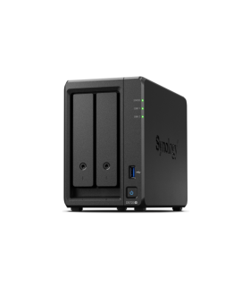 NAS SYNOLOGY DS723+ 2BAHAS AMD RYZEN R1600 2 NCLEOS 23.1GHZ 2GB DDR4 ECC 32 GB