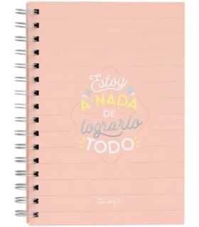 LIBRETA PEQUEA - ESTOY A NADA DE LOGRARLO TODO MR WONDERFUL WOA11053ES