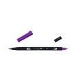 ROTULADOR DOBLE PUNTA PINCEL COLOR ROYAL PURPLE TOMBOW ABT-676