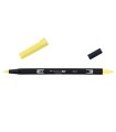 ROTULADOR DOBLE PUNTA PINCEL COLOR PALE YELLOW TOMBOW ABT-062