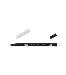 ROTULADOR DOBLE PUNTA PINCEL DUAL BRUSH-N95 - COLOR COOL GREY 1. TOMBOW ABT-N95