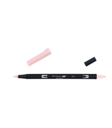 ROTULADOR DOBLE PUNTA PINCEL DUAL BRUSH-761 - COLOR CARNATION. TOMBOW ABT-761