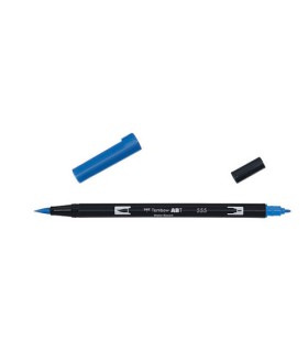 ROTULADOR DOBLE PUNTA PINCEL DUAL BRUSH-555 - COLOR ULTRAMARINE. TOMBOW ABT-555