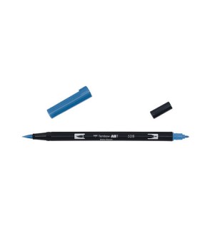 ROTULADOR DOBLE PUNTA PINCEL DUAL BRUSH-528 - COLOR NAVY BLUE. TOMBOW ABT-528