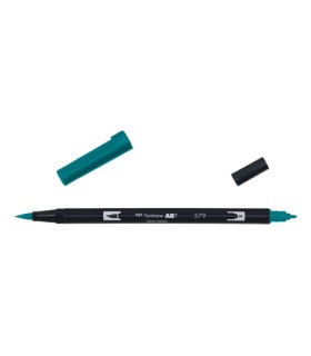 ROTULADOR DOBLE PUNTA PINCEL DUAL BRUSH-379 - COLOR JADE GREEN. TOMBOW ABT-379