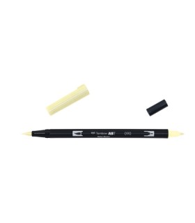 ROTULADOR DOBLE PUNTA PINCEL DUAL BRUSH-090 - COLOR BABY YELLOW. TOMBOW ABT-090