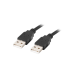 CABLE USB 2.0 LANBERG MACHO/MACHO 0.5M NEGRO