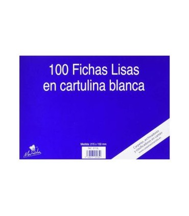 100 FICHAS DE CARTULINA LISA (215X160 MM) N. 5 MARIOLA 3115L