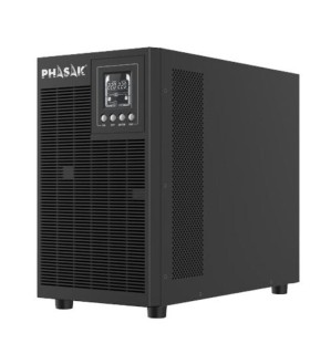 SAI Online Phasak 3000 VA Online LCD/ 3000VA-2700W/ 4 Salidas/ Formato Torre