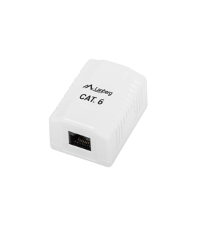 ROSETA DE SUPERFICIE LANBERG CAT.6 UTP 1X TOMA RJ45 BLANCO