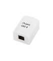 ROSETA DE SUPERFICIE LANBERG CAT.6 UTP 1X TOMA RJ45 BLANCO