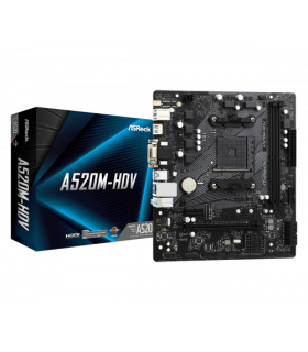 #PLACA ASROCK A520M-HDV,AMD,AM4,A520,2DDR4,MATX