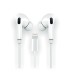 Auriculares Tech One Tech earTECH HOP TEC1202/ con Micrfono/ Lightning/ Blancos