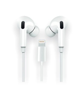 Auriculares Tech One Tech earTECH HOP TEC1202/ con Micrfono/ Lightning/ Blancos