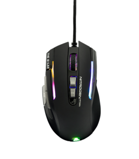 G-LAB ILLUMINATED GAMING MOUSE - 4800 DPI - SOFTWARE - BLACK  (KULT-NITROGEN-ATOM)