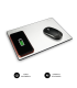 CARGADOR SUBBLIM MOUSEPAD WIRELESS CHARGER ALUMINUM SILVER 10W