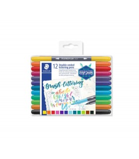 ESTUCHE DE PLSTICO CON 12 ROTULADORES, COLORES SURTIDOS STAEDTLER 3004 TB12