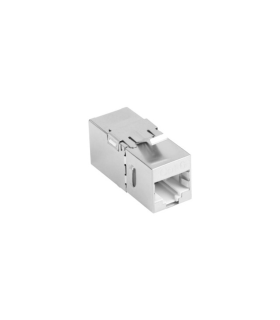 ADAPTADOR LANBERG CAT6 FTP HEMBRA THRU KEYSTONE RJ45 A RJ45, 90 GRADOS