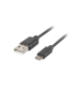 CABLE USB LANBERG 2.0 M/MICRO USB M QUICK CHARGE 3.0 1M NEGRO