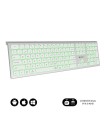 Teclado Inalmbrico Subblim Master/ Plata Y Blanco