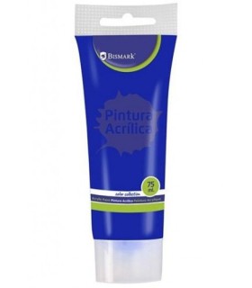 BOTE PINTURA ACRILICA 75 ML AZUL OSCURO BISMARK 328520