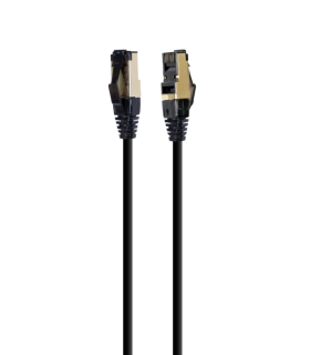 CABLE RED S-FTP GEMBIRD CAT 8 LSZH NEGRO 5 M