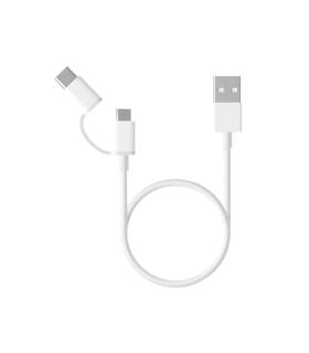 CABLE USB XIAOMI MI 2-IN-1 CABLE MICRO USB TP TIPO C 100CM BLANCO