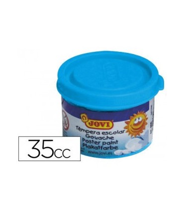 ESTUCHE TMPERA ESCOLAR 5 BOTES 35 ML - AZUL CYAN JOVI 50321