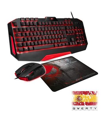 PRO GAMING PACK SPIRIT OF GAMER TECLADO + RATON + ALFOMBRILLA ESPAOL