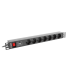 REGLETA LANBERG 1U 16A RACK 19 7X SOCKET NEGRO 2M