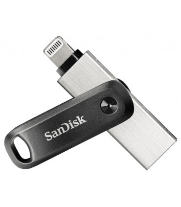 SanDisk iXpand unidad flash USB 64 GB USB Type-A / Lightning 3.2 Gen 2 (3.1 Gen 2) Negro, Plata