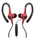 Auriculares Deportivos Elbe AU-107-MIC/ con Micrfono/ Jack 3.5/ Rojo y Negro