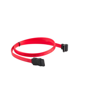 CABLE SATA III LANBERG 6GB/S HEMBRA HEMBRA ANGULO 0.5M ROJO